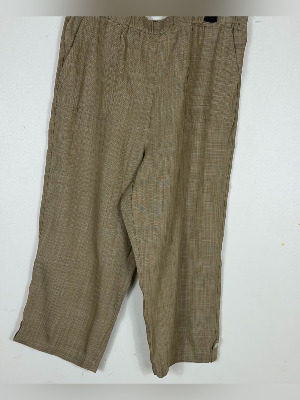 Alfred Dunner Summer Solstice Relaxed Button Tab Capri  size 14